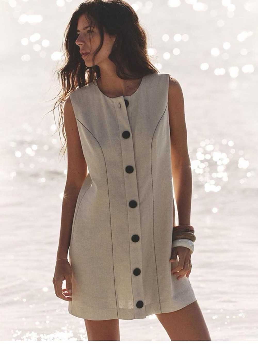 NWOT Zara Linen Blend Dress